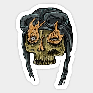 Death Skull No IV Sticker